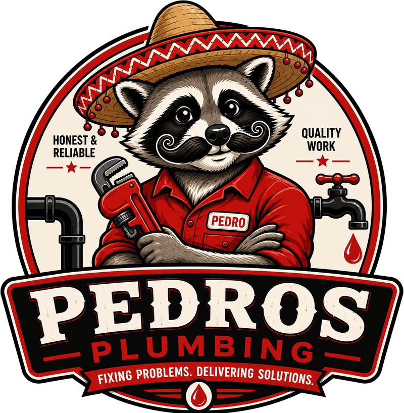 Pedro's Plumbing badge — Honest & Reliable, Quality Work